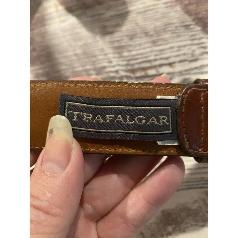 Trafalgar Brown Genuine Leather 1.25